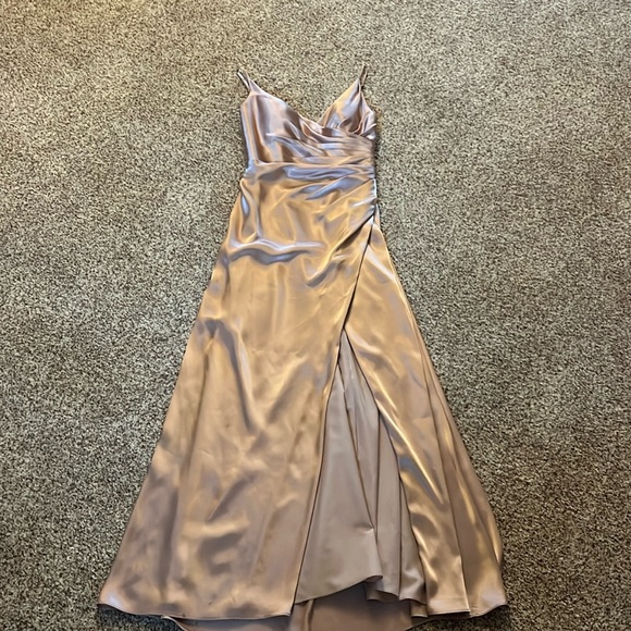 Galina Signature Davids Bridal Bridesmaid Dress, size 6, in Sand. - Picture 4 of 5